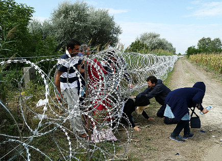 Migrantes Sirios en Hungria